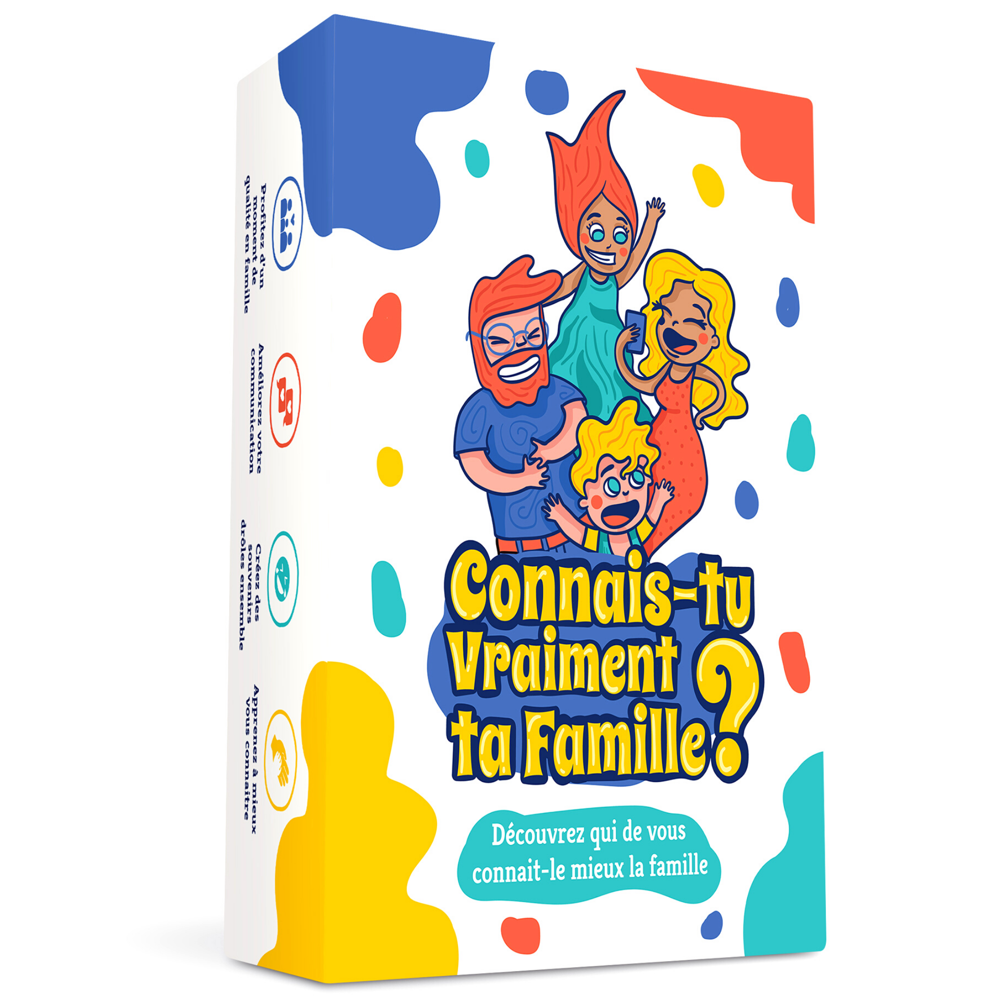 Connais-tu Vraiment ta Famille? Le Jeu Familial délirant Plein de devinettes, quizz et défis, Jeu de Societe Famille, Jeux de société Enfant & Parents