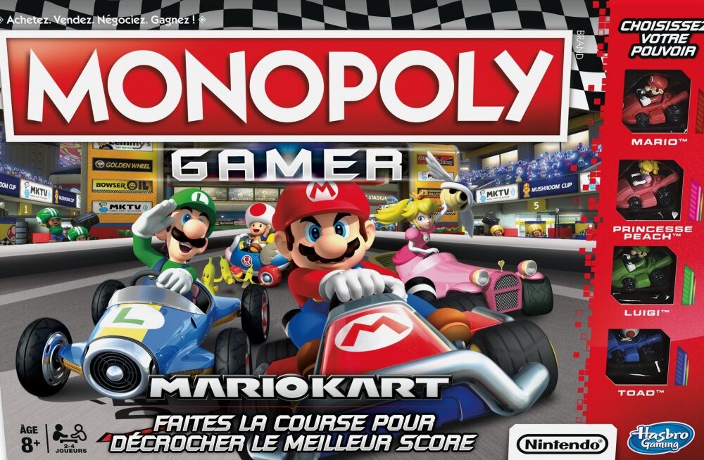 Monopoly Gamer Mario Kart ? Jeu de societe - Jeu de plateau