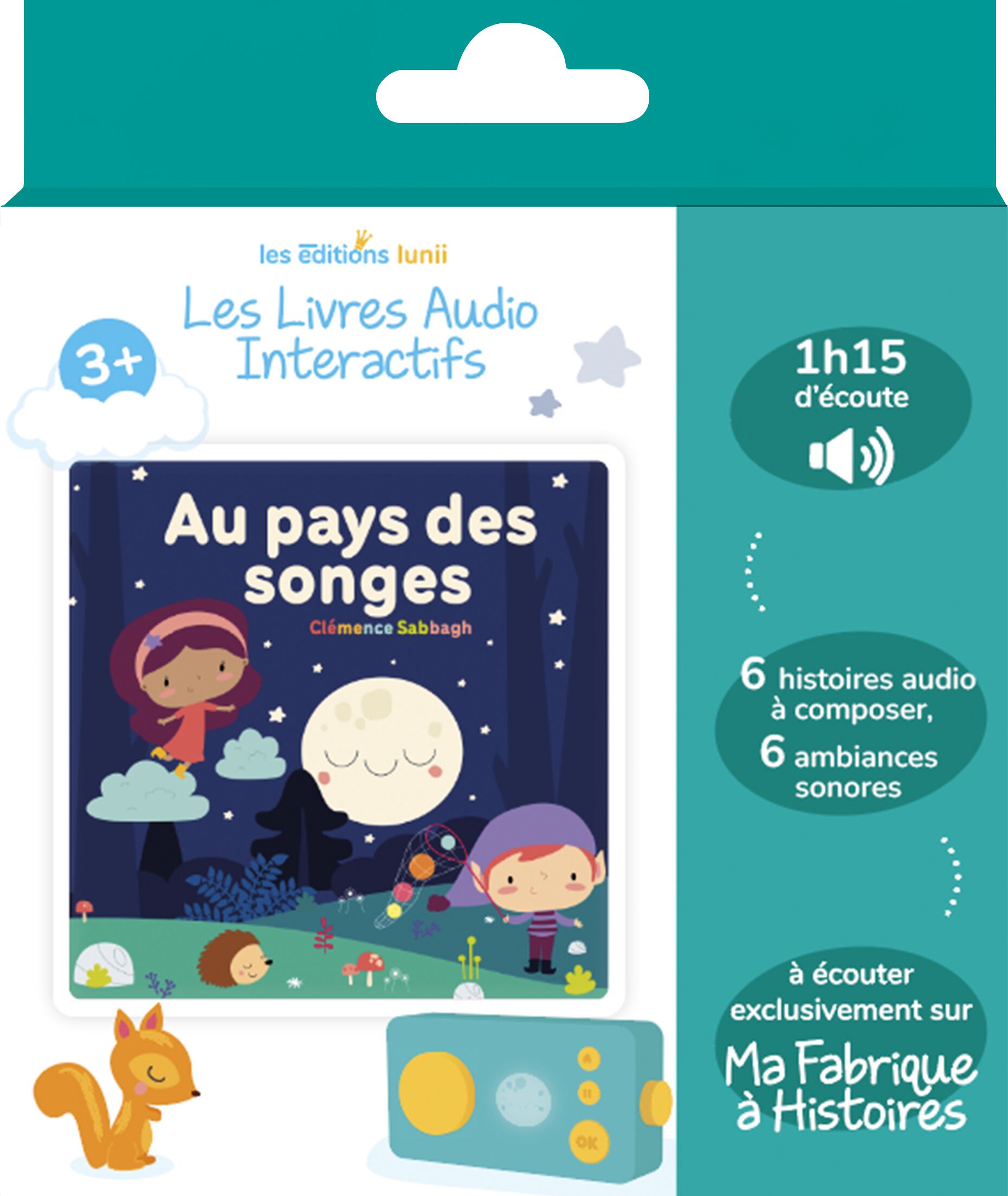 Au pays des songes - Livre audio interactif dès 5 ans à écouter sur la conteuse Ma Fabrique à Histoires - Lunii