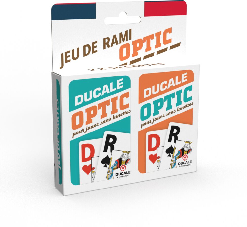 Optic 2 jeux 54 cartes Rami ecopack