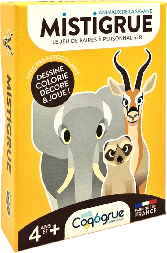 Jeu de cartes à créer animaux de la savane