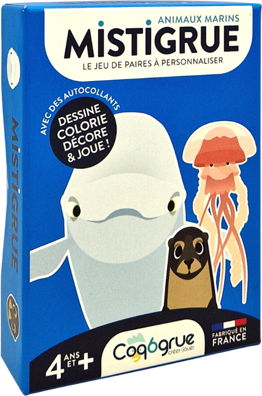 Jeu de cartes à créer animaux marins