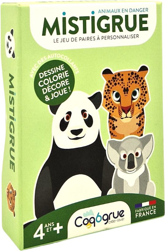 Jeu de cartes à créer animaux en danger