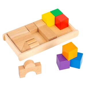 Apprendre Les Mathématiques - Construisez les blocs - jeu Montessori
