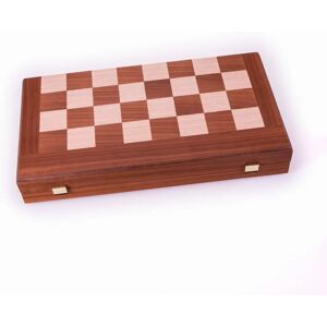 Echecs backgammon 48cm acajou