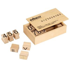 Apprendre les mathématiques - tampons de chiffres 0 - 9 - jeu Montessori