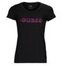 T-shirt Guess SS RN DAVINA TEE Noir EU XS femmes