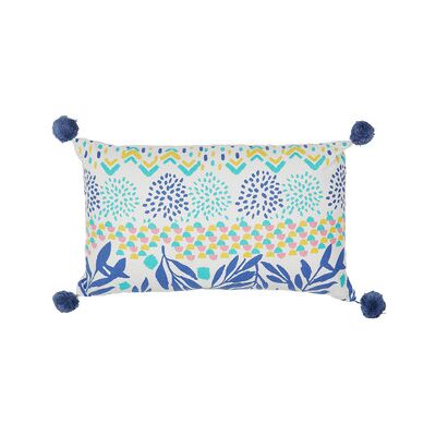 Coussin Jardin d'Ulysse BOH-FLEUR Bleu - Pillow - Publicité Coussin Jardin d'Ulysse BOH-FLEUR Bleu - Pillow - Publicité