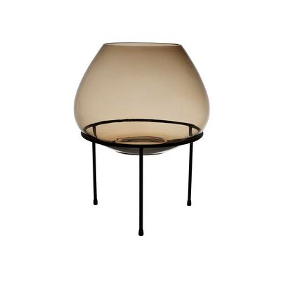 Côté Table AGNA Marron - Porte Bougie - Décoration Élégante - Publicité Côté Table AGNA Marron - Porte Bougie - Décoration Élégante - Publicité