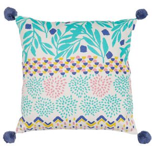 Coussins Jardin d'Ulysse BOH-FLEUR Bleu 45x45 cm - Publicité Coussins Jardin d'Ulysse BOH-FLEUR Bleu 45x45 cm - Publicité