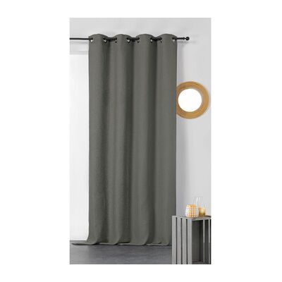 Rideaux Gris NID D'ABEILLE Linder - 140x245 cm - Publicité Rideaux Gris NID D'ABEILLE Linder - 140x245 cm - Publicité