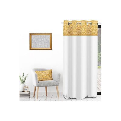Rideaux Vintage Jaune Soleil D'Ocre - Rideaux & Volets - Publicité Rideaux Vintage Jaune Soleil D'Ocre - Rideaux & Volets - Publicité