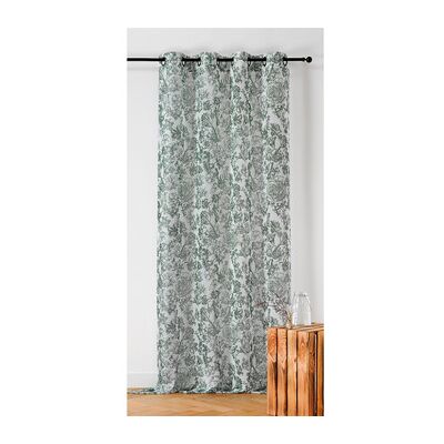 Voilage vert Linder - Garance - Transparent, Floral, Filtre lumineux - 145x280cm - Publicité Voilage vert Linder - Garance - Transparent, Floral, Filtre lumineux - 145x280cm - Publicité
