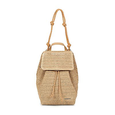 Sac a dos Desigual BACKPACK HALF LOGO RAFFIA LUENA Beige Unique femmes - Publicité Sac a dos Desigual BACKPACK HALF LOGO RAFFIA LUENA Beige Unique femmes - Publicité