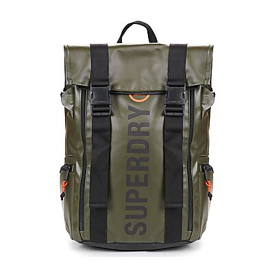 Sac a dos Superdry Tarp Roll Top Rucksack Kaki Unique hommes - Publicité Sac a dos Superdry Tarp Roll Top Rucksack Kaki Unique hommes - Publicité