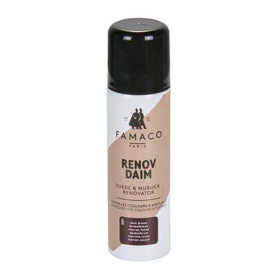 Accessoires chaussures Famaco AEROSOL RENOVATEUR DAIM/NUBUCK 200 ML MARRON FONCE Marron Unique hommes - Publicité Accessoires chaussures Famaco AEROSOL RENOVATEUR DAIM/NUBUCK 200 ML MARRON FONCE Marron Unique hommes - Publicité
