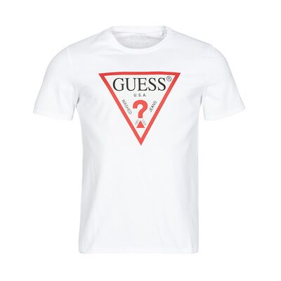 T-shirt Guess CN SS ORIGINAL LOGO TEE Blanc EU XXL,EU S,EU M,EU L,EU XL,EU XS hommes - Publicité T-shirt Guess CN SS ORIGINAL LOGO TEE Blanc EU XXL,EU S,EU M,EU L,EU XL,EU XS hommes - Publicité