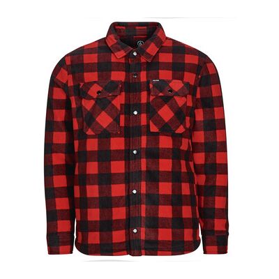 Chemise Volcom BOWERED FLEECE LS Rouge EU L hommes - Publicité Chemise Volcom BOWERED FLEECE LS Rouge EU L hommes - Publicité