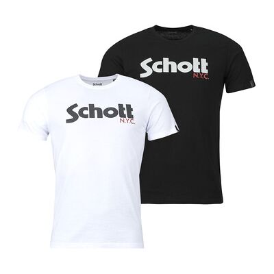 T-shirt Schott TS PK LOGO Multicolore EU M hommes - Publicité T-shirt Schott TS PK LOGO Multicolore EU M hommes - Publicité