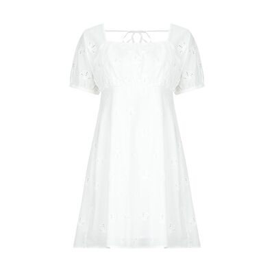 Robe courte Noisy May NMASHLEY Blanc EU S,EU M,EU L,EU XL,EU XS femmes - Publicité Robe courte Noisy May NMASHLEY Blanc EU S,EU M,EU L,EU XL,EU XS femmes - Publicité
