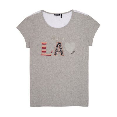 T-shirt enfant Ikks ZOKO Gris 3 ans,6 ans,8 ans filles - Publicité T-shirt enfant Ikks ZOKO Gris 3 ans,6 ans,8 ans filles - Publicité