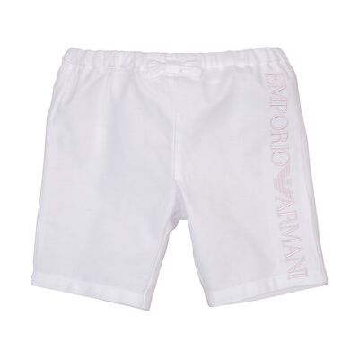 Emporio Armani Aniss Shorts Blanc - Shorts / Bermuda - Publicité Emporio Armani Aniss Shorts Blanc - Shorts / Bermuda - Publicité