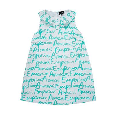 Giorgio Armani Robe enfant Emporio Armani Antoni Blanc 5 ans,6 ans,8 ans filles - Publicité Giorgio Armani Robe enfant Emporio Armani Antoni Blanc 5 ans,6 ans,8 ans filles - Publicité