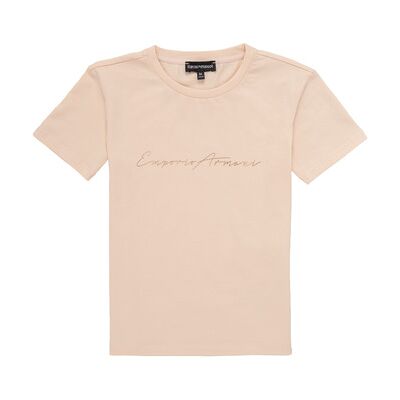 Giorgio Armani T-shirt enfant Emporio Armani Armel Rose 8 ans,10 ans,14 ans filles - Publicité Giorgio Armani T-shirt enfant Emporio Armani Armel Rose 8 ans,10 ans,14 ans filles - Publicité