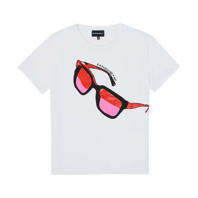 Giorgio Armani T-shirt enfant Emporio Armani 6H3T7T-3J2IZ-0100 Blanc 6 ans,8 ans,10 ans filles - Publicité Giorgio Armani T-shirt enfant Emporio Armani 6H3T7T-3J2IZ-0100 Blanc 6 ans,8 ans,10 ans filles - Publicité