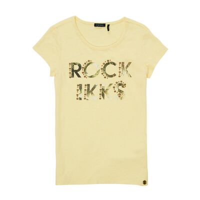 T-shirt enfant Ikks JALLIA Jaune 3 ans,4 ans,5 ans,8 ans filles - Publicité T-shirt enfant Ikks JALLIA Jaune 3 ans,4 ans,5 ans,8 ans filles - Publicité