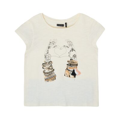 T-shirt enfant Ikks BIANCA Blanc 3 ans,4 ans,5 ans,8 ans filles - Publicité T-shirt enfant Ikks BIANCA Blanc 3 ans,4 ans,5 ans,8 ans filles - Publicité