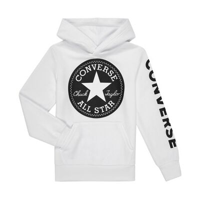Sweatshirts à capuche Converse SIGNATURE CHUCK PATCH PULLOVER HOODIE Blanc 10 / 12 ans garcons - Publicité Sweatshirts à capuche Converse SIGNATURE CHUCK PATCH PULLOVER HOODIE Blanc 10 / 12 ans garcons - Publicité