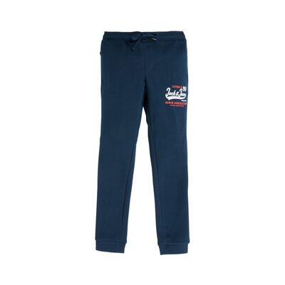 Pantalon de survêtement Jack & Jones Junior - Coupe régulière - Bleu marine - Publicité Pantalon de survêtement Jack & Jones Junior - Coupe régulière - Bleu marine - Publicité