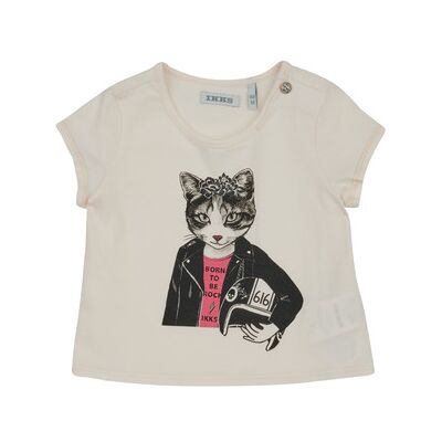 T-shirt enfant Ikks XW10130 Blanc 6 mois,12 mois,18 mois,2 ans,3 ans filles - Publicité T-shirt enfant Ikks XW10130 Blanc 6 mois,12 mois,18 mois,2 ans,3 ans filles - Publicité