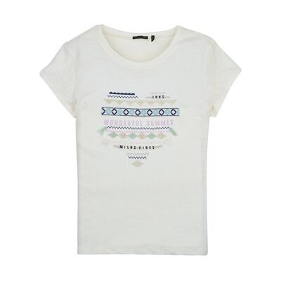T-shirt enfant Ikks XW10272 Blanc 3 ans,4 ans,5 ans,6 ans,8 ans filles - Publicité T-shirt enfant Ikks XW10272 Blanc 3 ans,4 ans,5 ans,6 ans,8 ans filles - Publicité
