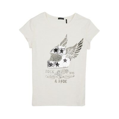 T-shirt enfant Ikks XW10132 Blanc 4 ans,5 ans,6 ans,8 ans filles - Publicité T-shirt enfant Ikks XW10132 Blanc 4 ans,5 ans,6 ans,8 ans filles - Publicité