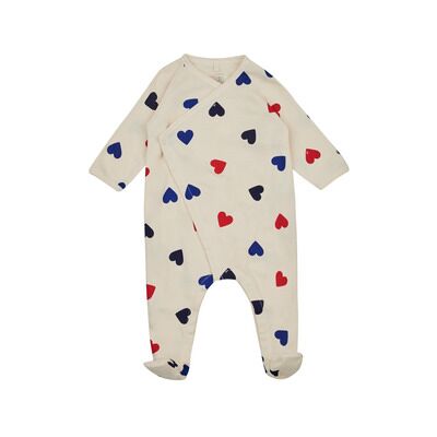 Pyjama Cœur Bébé en Coton - Petit Bateau - Publicité Pyjama Cœur Bébé en Coton - Petit Bateau - Publicité