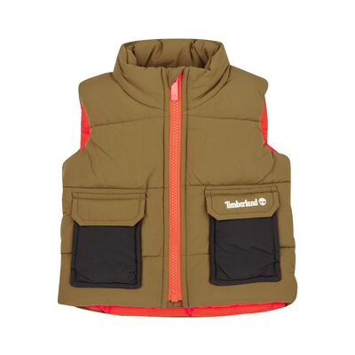 Gilet matelassé déperlant Timberland pour bébé - Baby Gilet - Publicité Gilet matelassé déperlant Timberland pour bébé - Baby Gilet - Publicité