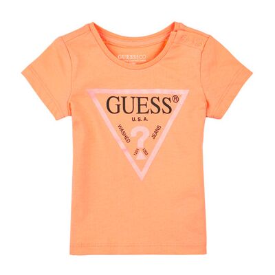 T-shirt enfant Guess T SHIRT Rose 3 / 6 mois,6 / 9 mois,1 an filles - Publicité T-shirt enfant Guess T SHIRT Rose 3 / 6 mois,6 / 9 mois,1 an filles - Publicité