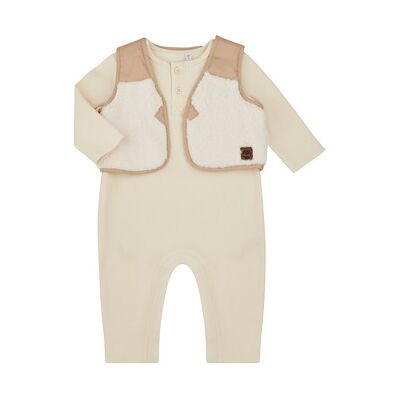 Ensembles enfant Timberland ENSEMBLE COMBI. CARDIGAN T60624 Beige 3 mois,6 mois,9 mois,12 mois,18 mois garcons - Publicité Ensembles enfant Timberland ENSEMBLE COMBI. CARDIGAN T60624 Beige 3 mois,6 mois,9 mois,12 mois,18 mois garcons - Publicité