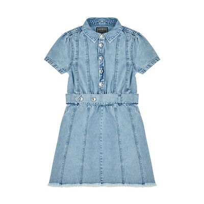 Robe enfant Guess COTTON LIGHT DENIM Bleu 8 ans,10 ans,12 ans,14 ans,16 ans filles - Publicité Robe enfant Guess COTTON LIGHT DENIM Bleu 8 ans,10 ans,12 ans,14 ans,16 ans filles - Publicité
