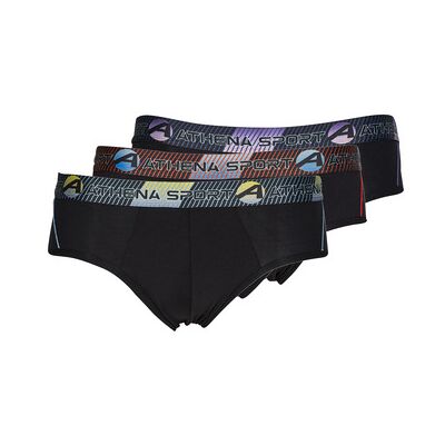 Slips Athena SLIP TRAINING DRY PACK X3 Noir EU XXL,EU M hommes - Publicité Slips Athena SLIP TRAINING DRY PACK X3 Noir EU XXL,EU M hommes - Publicité