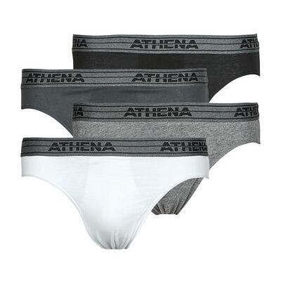 Slips Athena BASIC COTON Pack de 4 Gris EU XXL,EU M,EU L,EU XL hommes - Publicité Slips Athena BASIC COTON Pack de 4 Gris EU XXL,EU M,EU L,EU XL hommes - Publicité
