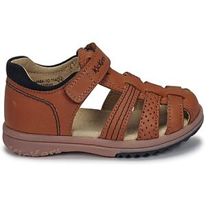 Sandales plates Kickers PLATIBACK Marron 26 garcons - Publicité Sandales plates Kickers PLATIBACK Marron 26 garcons - Publicité