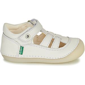 Sandales plates Kickers SUSHY Blanc 18,22,27 filles - Publicité Sandales plates Kickers SUSHY Blanc 18,22,27 filles - Publicité