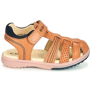 Sandales plates Kickers PLATINIUM Marron 24,27 garcons - Publicité Sandales plates Kickers PLATINIUM Marron 24,27 garcons - Publicité
