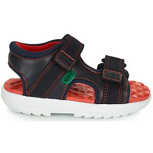 Sandales plates Kickers KICKSTER SANDAL LTHR IM NVY Bleu 23,24,26,29 garcons - Publicité Sandales plates Kickers KICKSTER SANDAL LTHR IM NVY Bleu 23,24,26,29 garcons - Publicité