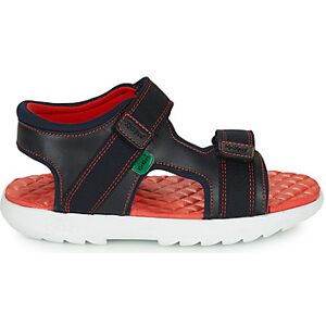 Sandales plates Kickers KICKSTER SANDAL LTHR JM NVY Bleu 31,32,33,34,35 garcons - Publicité Sandales plates Kickers KICKSTER SANDAL LTHR JM NVY Bleu 31,32,33,34,35 garcons - Publicité