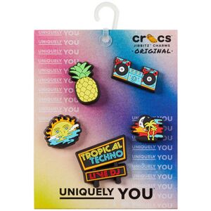 Accessoires Crocs JIBBITZ TROPICAL TECHNO DJ 5 PACK Multicolore Unique femmes - Publicité Accessoires Crocs JIBBITZ TROPICAL TECHNO DJ 5 PACK Multicolore Unique femmes - Publicité