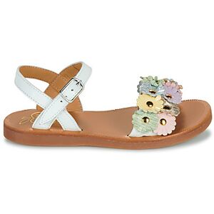 Sandales plates Pom d'Api PLAGETTE MULTI FLO Blanc 25 filles - Publicité Sandales plates Pom d'Api PLAGETTE MULTI FLO Blanc 25 filles - Publicité